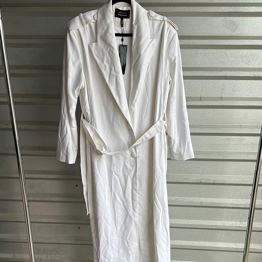 BCBG White Trench Coat